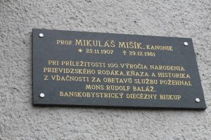 Slávnostné požehnanie tabule M.Mišíka 2007